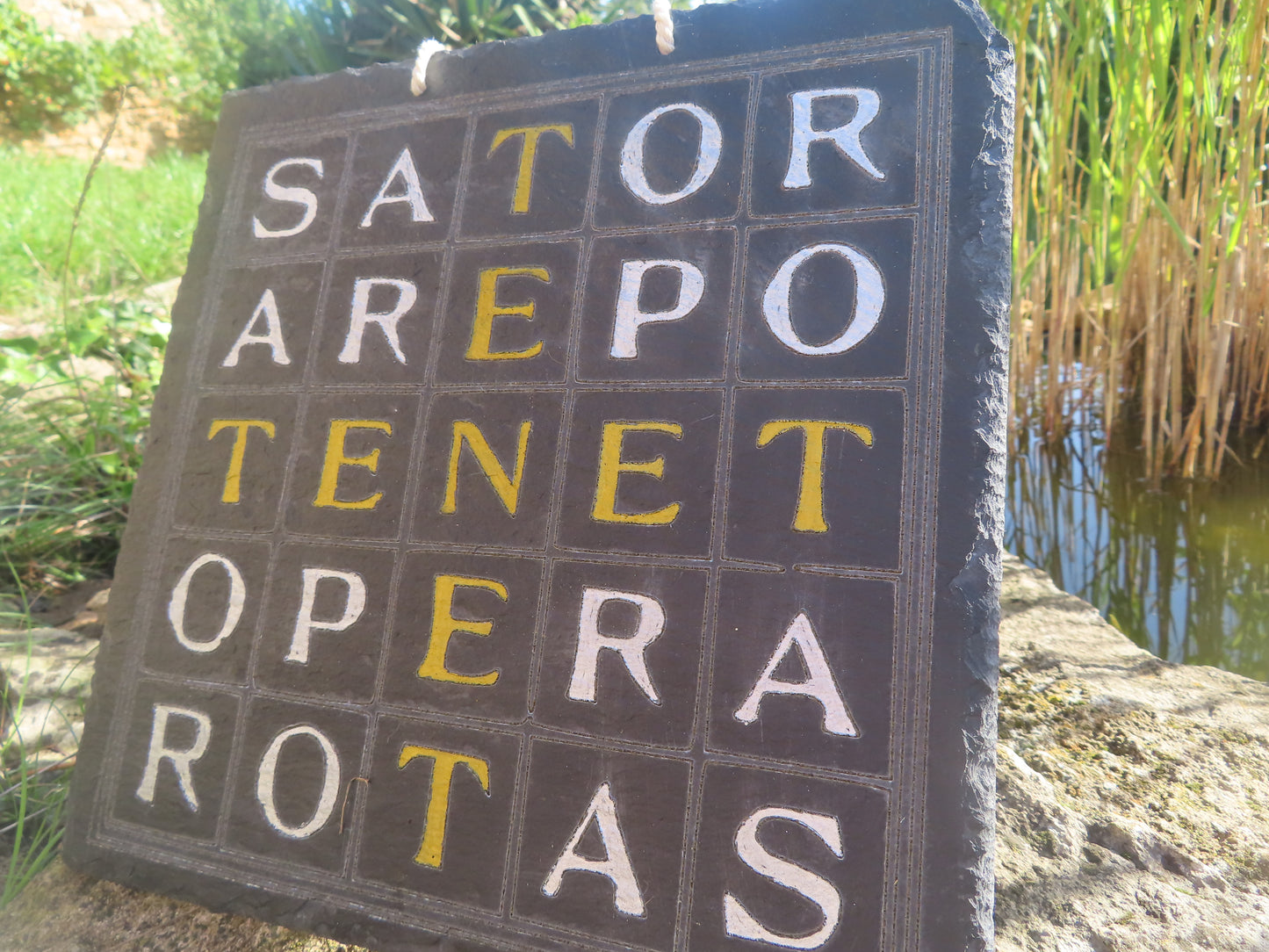 Carré SATOR en ardoise naturelle