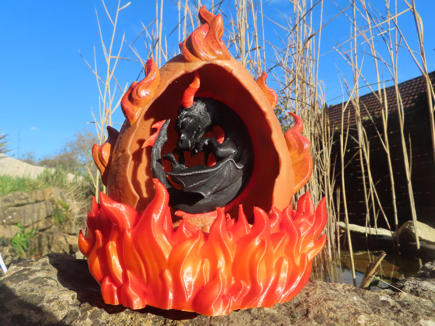 🐉 Lampe Œuf de Dragon – Protection nocturne & gardien énergétique