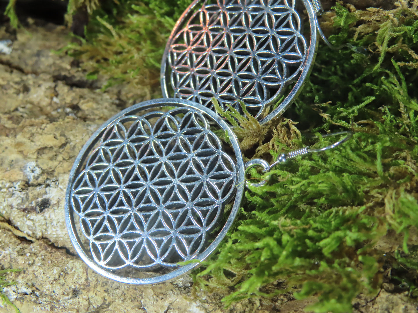 BOUCLES D'OREILLES FLEUR DE VIE
