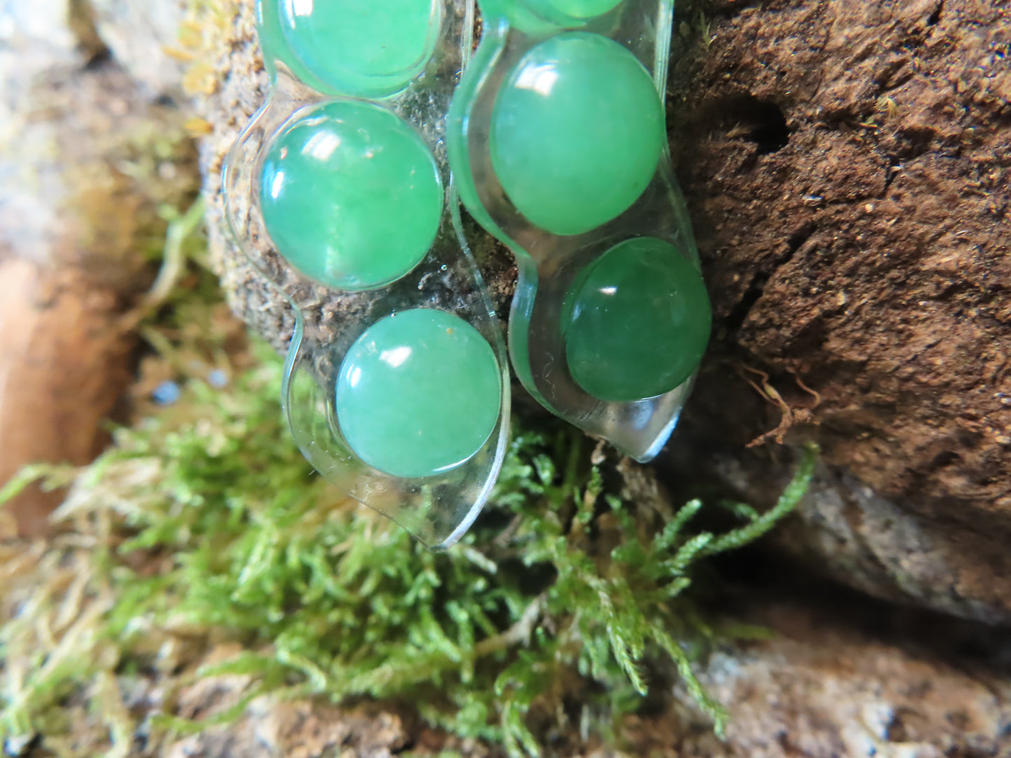 BOUCLES D'OREILLES AVENTURINE