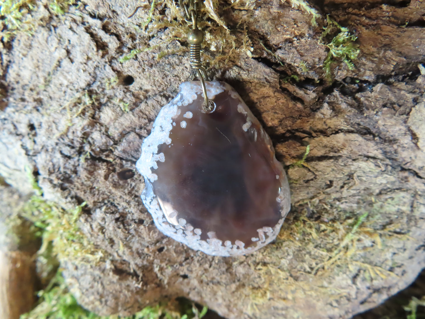 COLLIER TRANCHE D’AGATE