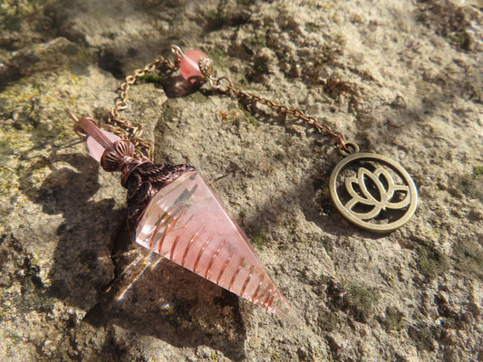PENDULE DIVINATOIRE ORGONITE