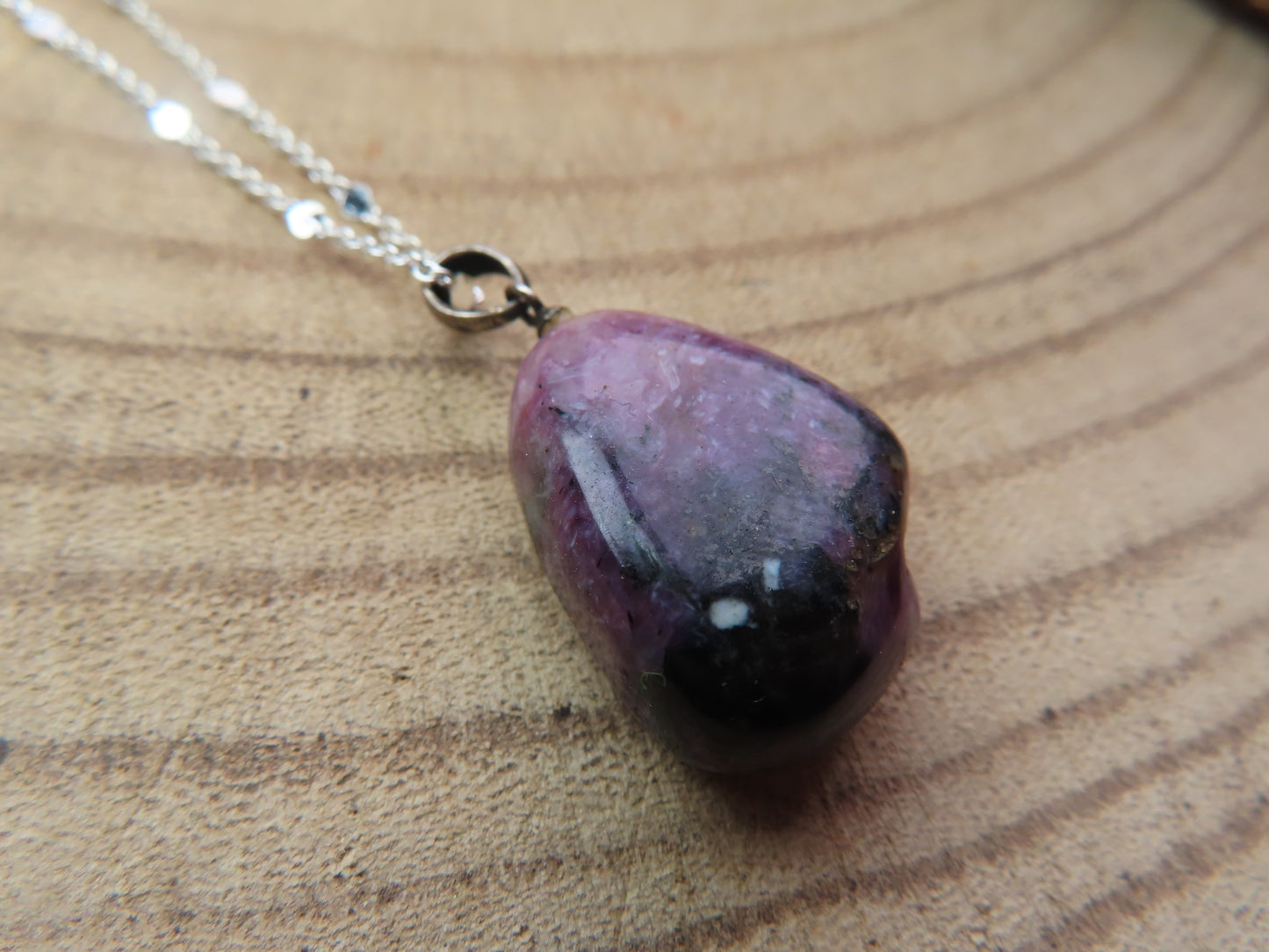 Pendentif en Rhodonite