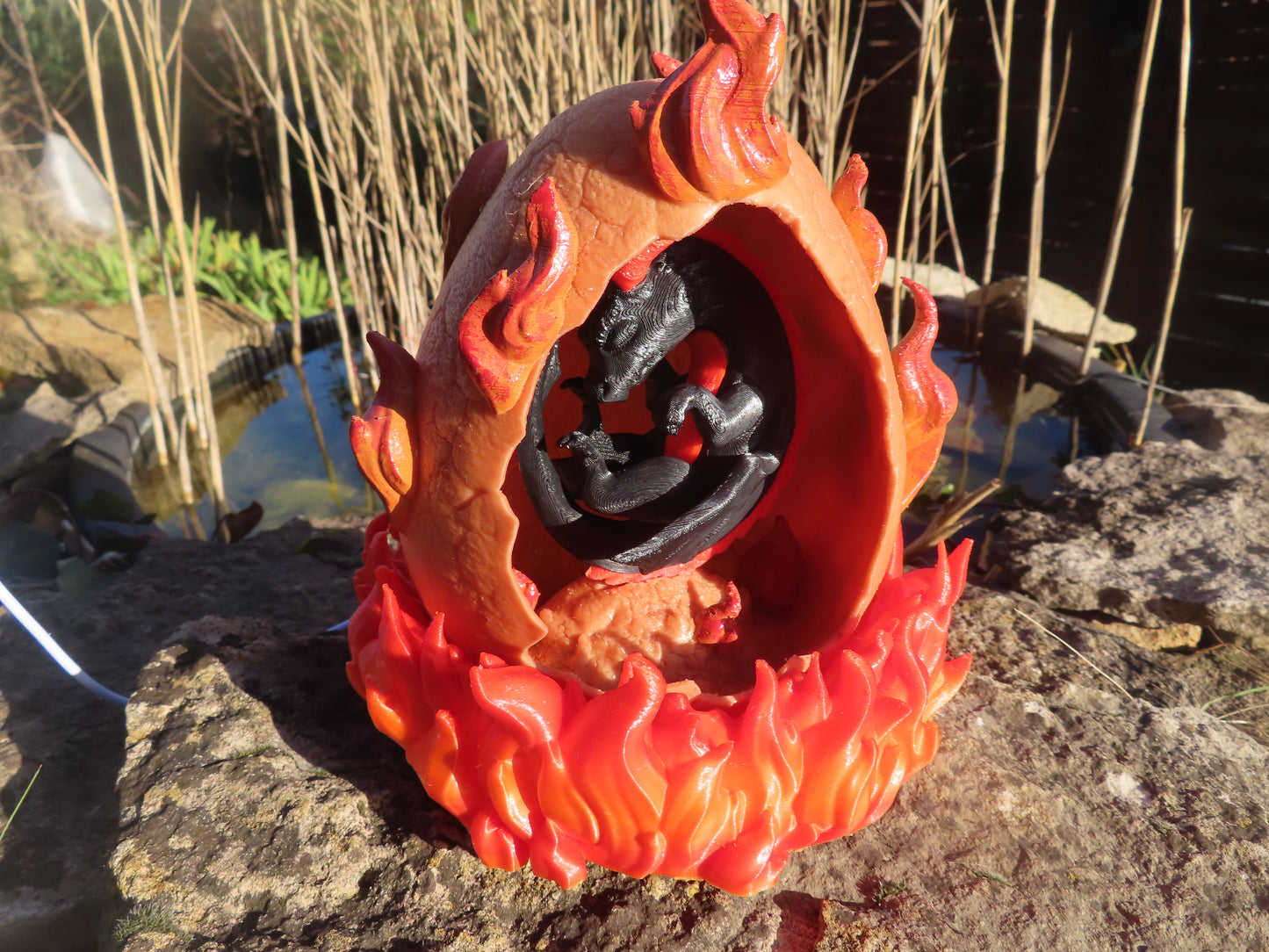 🐉 Lampe Œuf de Dragon – Protection nocturne & gardien énergétique