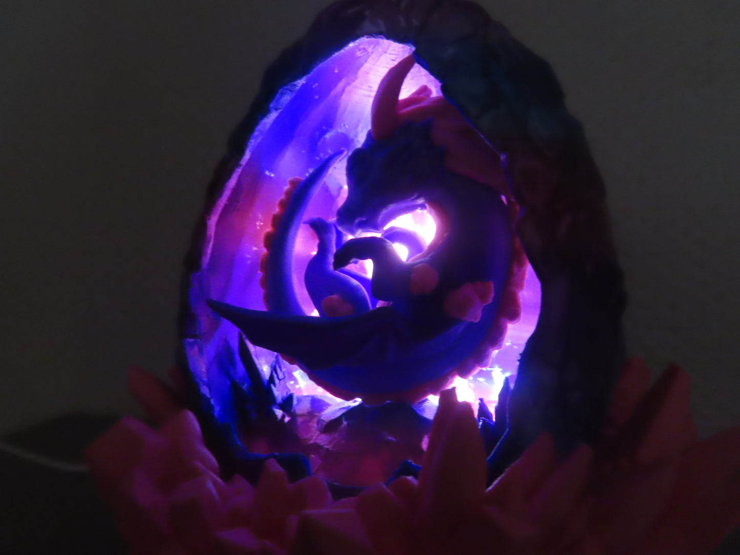 🐉 Lampe Œuf de Dragon – Protection nocturne & gardien énergétique