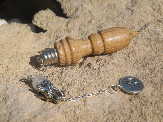 PENDULE DIVINATOIRE bois tourné